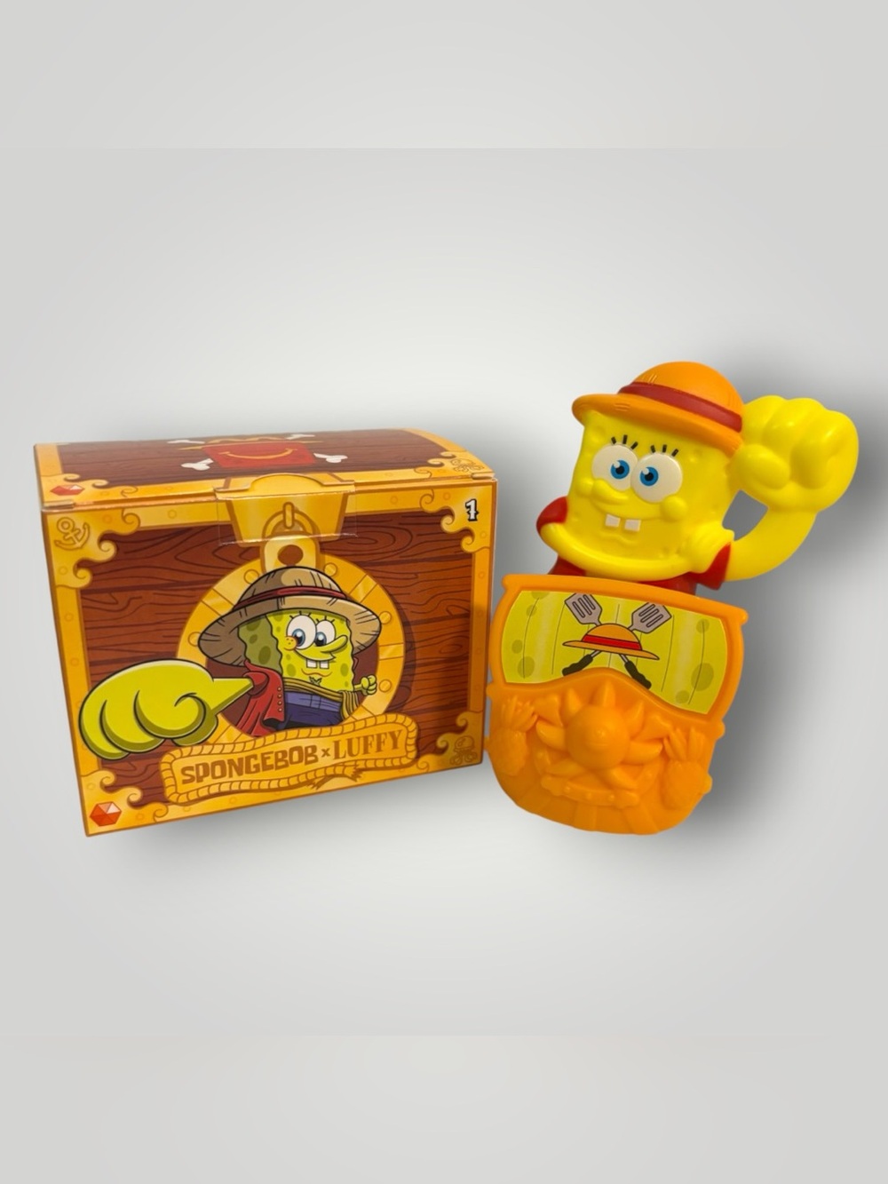 McDonald's SpongeBob X One Piece Sponge Bob X Luffy New Happy Meal #1 2026